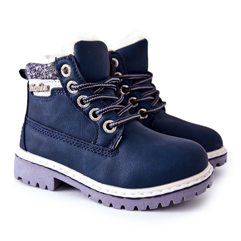 PH1 Warme Kinder-Trapper mit Fell Marineblau Estee navy blau