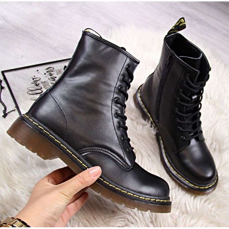 Isolierte Lederstiefel Filippo W PAW77A schwarz