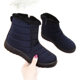 Wasserdichte Schneestiefel mit Reißverschluss News W EVE181B marineblau