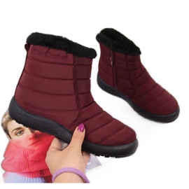 Wasserdichte Schneestiefel mit Reißverschluss News W EVE181C burgundy rot
