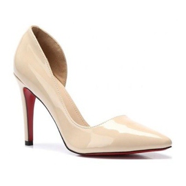 Lackierte Elegante Stilettos A899 Beige