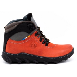Olivier Herren Winter Lederstiefel 150GT rot