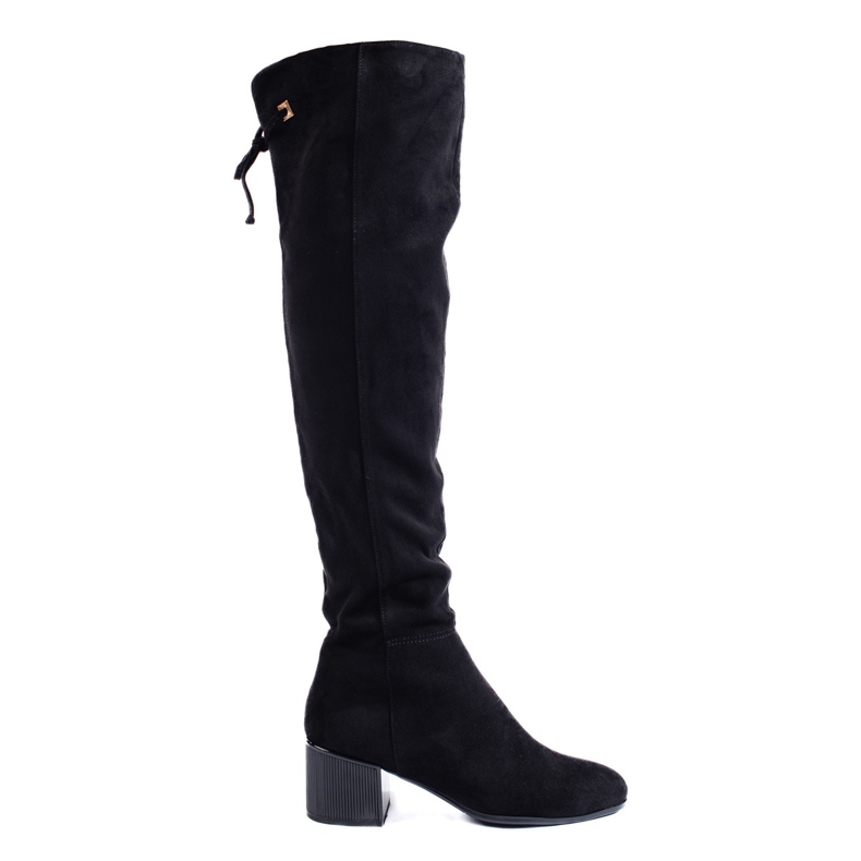 Goodin Stilvolle Stiefel mit dekorativem Absatz schwarz