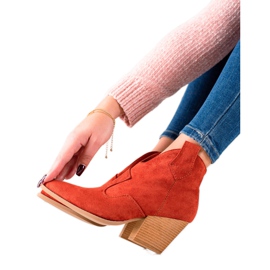 Lucky Shoes Cowboystiefel aus rotem Wildleder