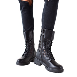 Sweet Shoes Modische durchbrochene Arbeiter schwarz