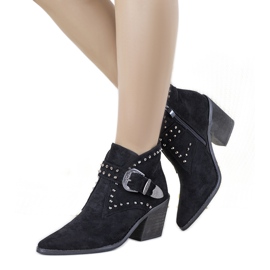 Schwarze Hughes Cowboystiefel