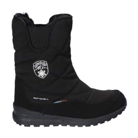 Wasserdichte Softshell-Schneestiefel mit American Club SN22/21 Membran, schwarz