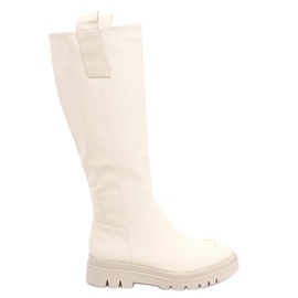 Creme Damenstiefel QT27P Beige