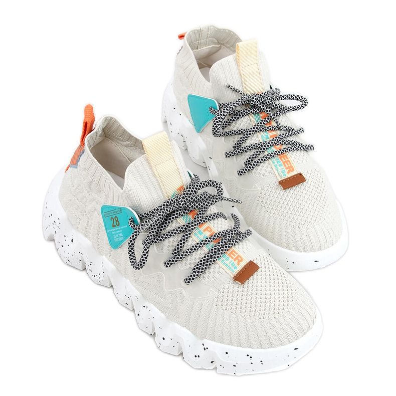 Beige NB387 Beige Sportschuhe mit hohen Sohlen