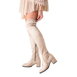 TRENDI Lässige Musketiere aus Wildleder beige