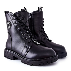 PE1 Warme Kinderstiefel Workers Schwarz Rosalie