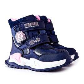PJ2 Warme Schneestiefel für Kinder Marineblau Nemi Boots