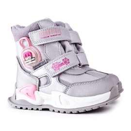 PJ2 Warme Schneestiefel für Kinder Stiefel Silber Nemi