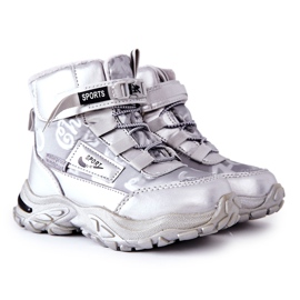 PJ2 Warme Schneestiefel Silberstiefel Erila