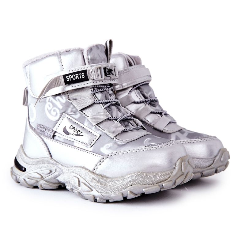 PJ2 Warme Schneestiefel Silberstiefel Erila silber-