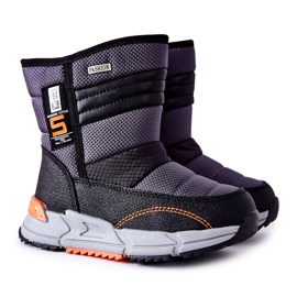 PJ2 Schwarze warme hohe Kinder Schneestiefel Leoth