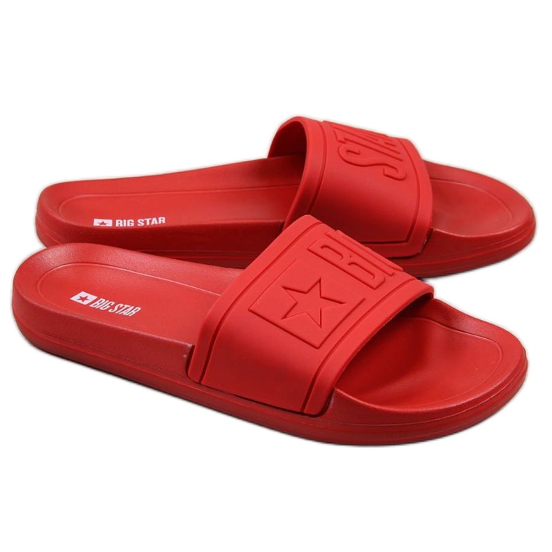 Gummi-Strandpantoffel Big Star M DD174689 rot