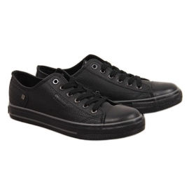 Low-Top-Sneaker Big Star M INT1554B aus Öko-Leder schwarz