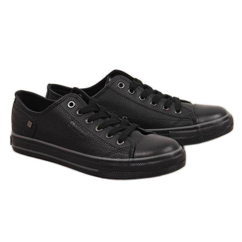 Low-Top-Sneaker Big Star M INT1554B aus Öko-Leder schwarz
