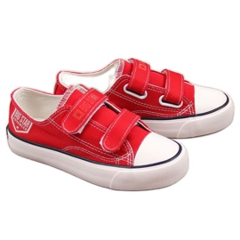 Niedriger Sneaker mit Klettverschluss Big Star Jr. FF374063 rot braun