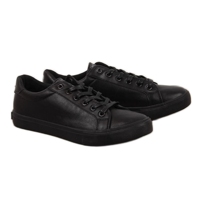 Niedrige Sneakers Big Star M II174029 aus Öko-Leder schwarz