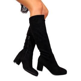 Vinceza W JAN34A isolierte Turn-Up Stiefel schwarz