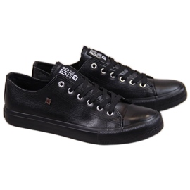 Sneakers aus Öko-Leder Big Star M V174345 schwarz
