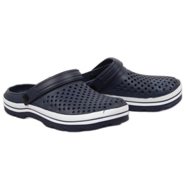 NEWS W EVE300B durchbrochene Schaumstoffpantoffeln marineblau
