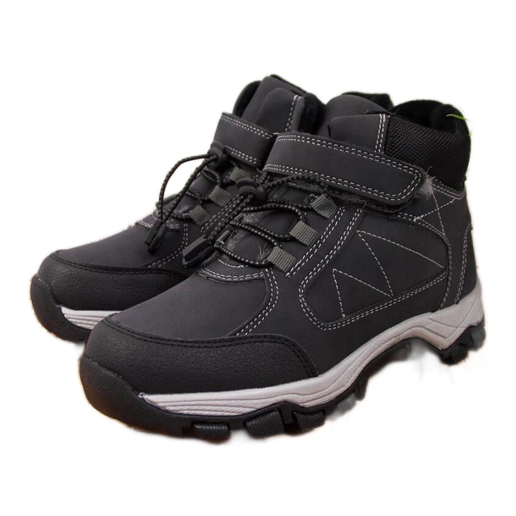 Schwarze Trekkingschuhe Jr EVE321A weiß