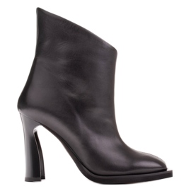 Marco Shoes Elegante Stiefel mit Ziernähten schwarz