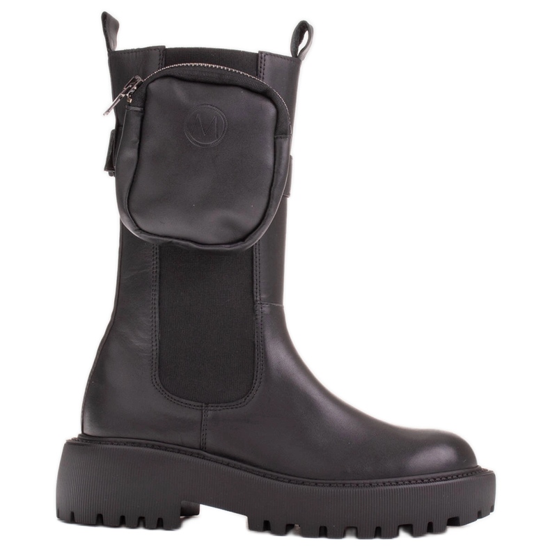 Marco Shoes Stiefel mit abnehmbarer Tasche am Gürtel schwarz