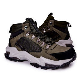 Herren Trekkingschuhe Big Star II174202 Khaki schwarz grün