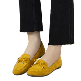 Senf-Loafer mit Asselin-Schleife gelb