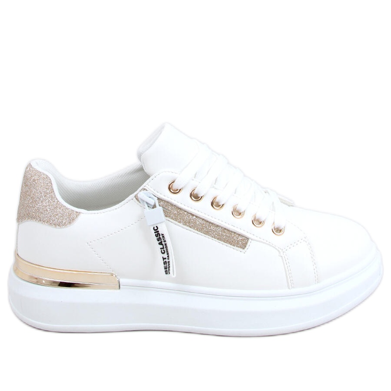 Idda Gold Damen-Sneaker weiß