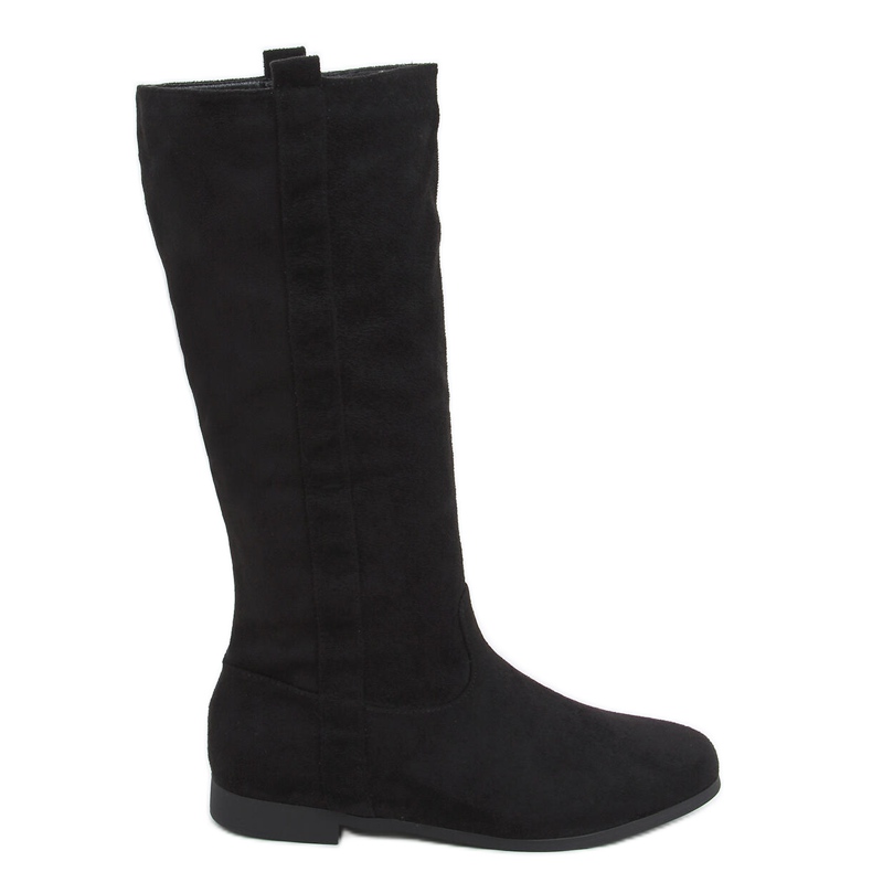 Flatty Schwarze flache Stiefel