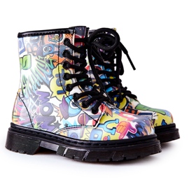 FR1 Warme Kinderstiefel mit buntem Tiptop-Reißverschluss mehrfarbig