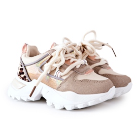 Kinder Sportschuhe Sneaker Beige Rommie
