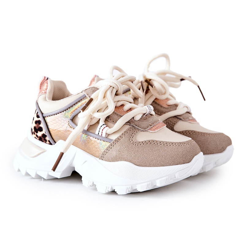 Kinder Sportschuhe Sneaker Beige Rommie