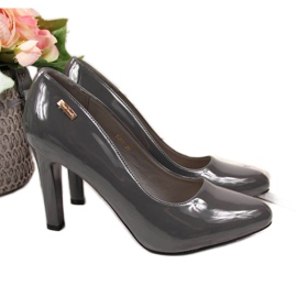 Pumps lackiert am Pfosten Sergio Leone W SK3P grau