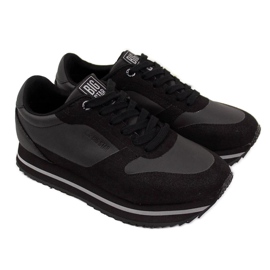 Schwarze Sportschuhe auf der Big Star W II274217 Plattform