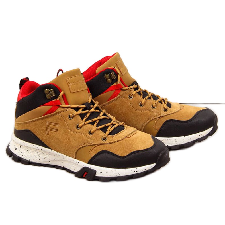 Wanderschuhe aus Leder Filippo M PAW294B camel braun