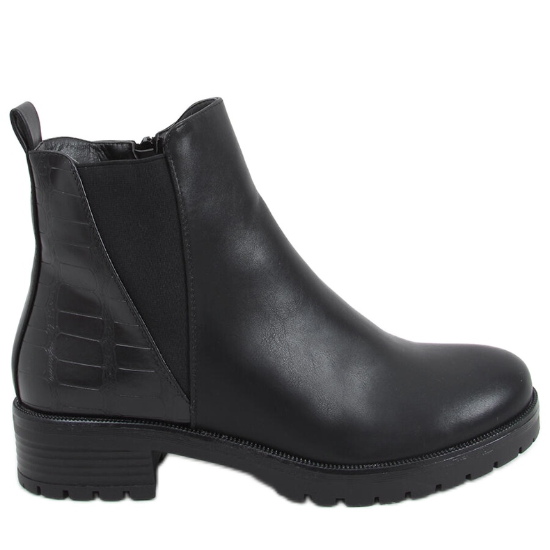 Ingrid Black Chelsea-Stiefel für Damen schwarz