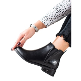 W. Potocki Klassische schwarze Potocki-Stiefel