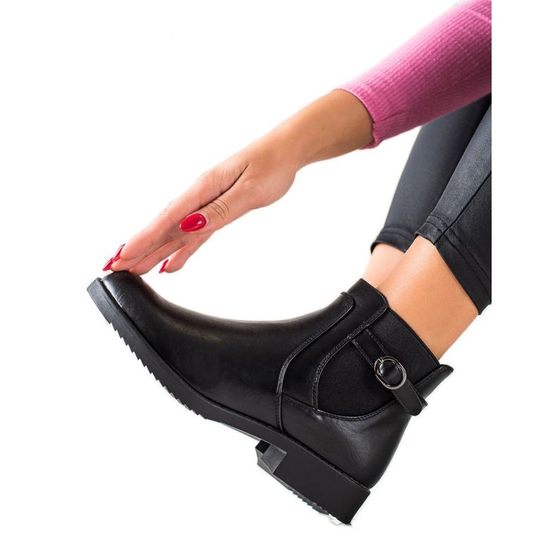 J. Star Klassische warme Stiefel schwarz