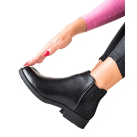 J. Star Klassische schwarze Stiefel