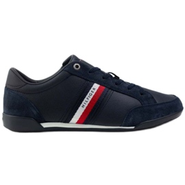 Schuhe Tommy Hilfiger Corporate Material Mix Leder M FM0FM03741 DW5 marineblau