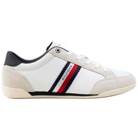 Schuhe Tommy Hilfiger Corporate Material Mix Leder M FM0FM03741 Ybr weiß