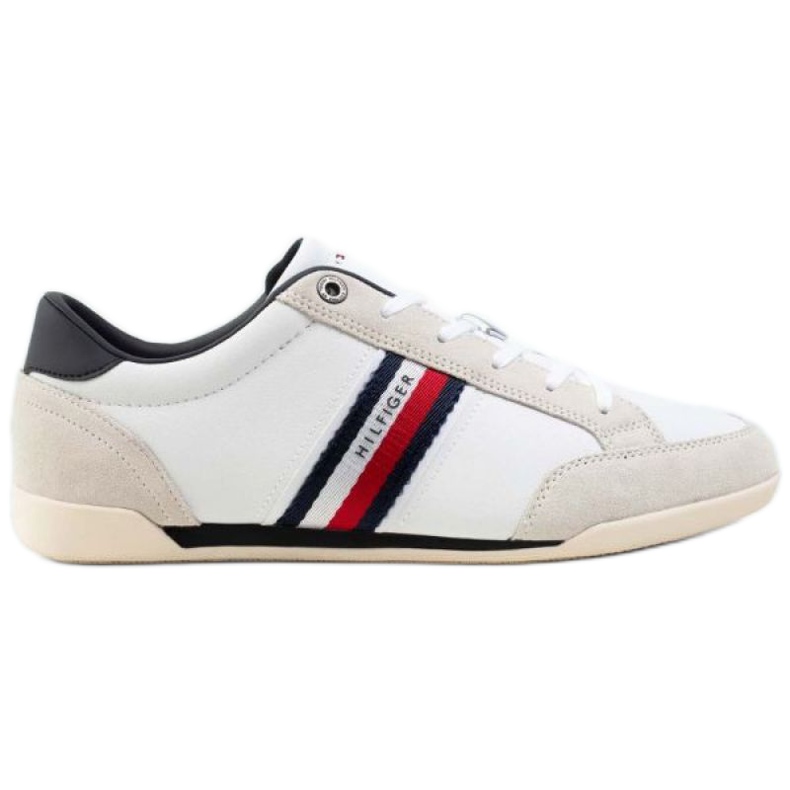 Schuhe Tommy Hilfiger Corporate Material Mix Leder M FM0FM03741 Ybr weiß