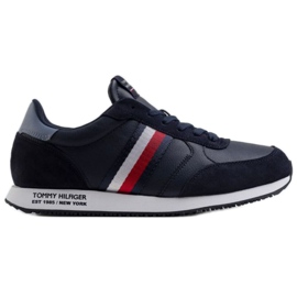 Schuhe Tommy Hilfiger Runner Lo Leather Mix M FM0FM03736 DW5 marineblau