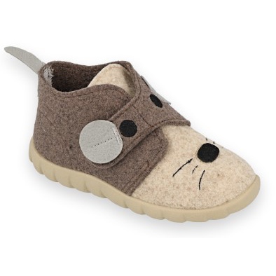 Befado Kinderschuhe 526P106 beige grau
